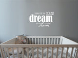 Dream Team Wall Decal WQD102 - the words Down for the Count Dream Team, matte vinyl wall decal - Sticker Chef