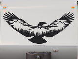 Eagle Flying Trees RV Camper 5th Wheel Motor Home Vinyl Decal Sticker