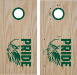 Eagle Pride 15 School Mascot Cornhole Board Vinyl Decal Sticker