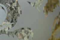 Sea Turtle  Seaweed Etched Glass Decals Vinyl Shower Door Window F007