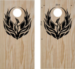 Falcon Bird Vinyl Decal Sticker for Cornhole Boards - A02 Design