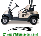 Die-Cut Golf Cart Side Decals - 32" x 5" - StickerChef Overstock