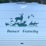 Bigfoot Paw Print Vinyl Decal - Sasquatch Footprint Sticker 15"x22"