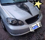 Hood Rip Through Flame Decal Set - Tribal Graphics for Cars & Trucks