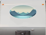 Alpine Adventure RV Camper Decal – Printed & Laminated Scenic Vinyl Graphic MT18