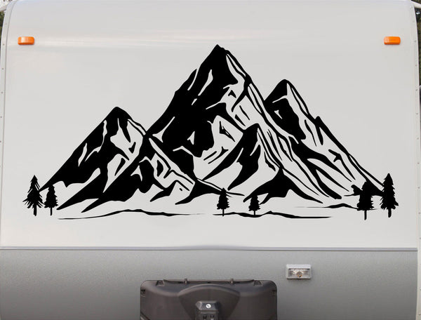 Camper RV Decals Mountains Replacement Decal Trailer Motorhome Sticker