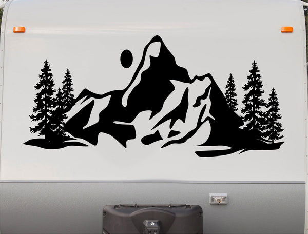 Camper RV Decals Mountains Replacement Decal Trailer Motorhome Sticker