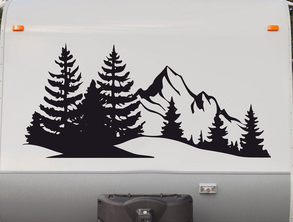 Camper RV Decals Mountains Replacement Decal Trailer Motorhome Sticker