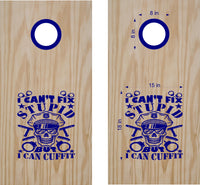 I cant Fix Stupid But I can Cuff It Police Decals Cornhole Board Stickers POL03