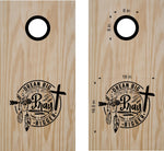 Dream Big Pray Bigger Cornhole Decals (Set of 2)