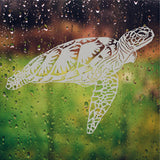 Etched Glass Sea Turtle Decals for Bathroom Shower Door  Window Decor