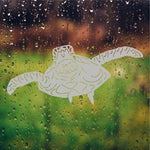 Etched Glass Sea Turtle Vinyl Decals for Shower Doors  Windows - Unique Bathroom Décor