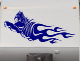 StickerChef Tiger Flame Decal Stickers for Auto, Truck, Boat - AF01