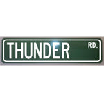 Thunder Road Metal Street Sign 6 x 24 Novelty Auto Man Cave Garage Shop Home Art