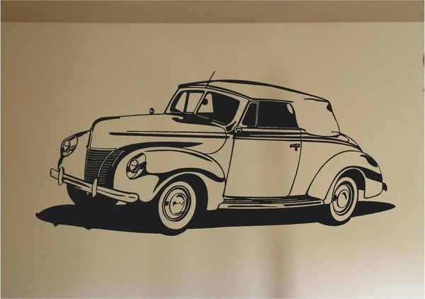 1940 Coupe Car Wall Decal- Auto Murals- Man Cave Decor