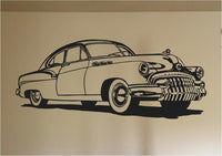 1950 Sedan Car Wall Decal- Auto Murals- Man Cave Decor
