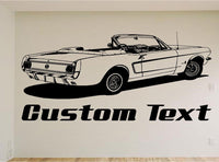 StickerChef 1965 Mustang Car Wall Decal - Auto Wall Mural - Vinyl Stickers - Boys Room Decor