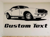 1967  Car Wall Decal - Auto Wall Mural - Vinyl Stickers - Boys Room Decor