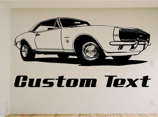StickerChef 1967 Camaro Car Wall Decal - Auto Wall Mural - Vinyl Stickers - Boys Room Decor