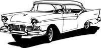 StickerChef 57 Ford Car Wall Decals Stickers Man Cave Boys Room Décor