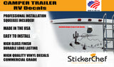 Pontoon Boat and RV Replacement Decals - TSW17 Stripe Camping Trailer Graphics