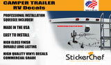 StickerChef  Pontoon Boat RV Stripes and Graphics Large Replacement Trailer Decals Set CB63