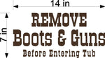 Remove Boots and Guns Wall Stickers Decal Graphic Home Decor