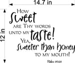 How sweet are these words Wall Stickers Decal Graphic Home Decor