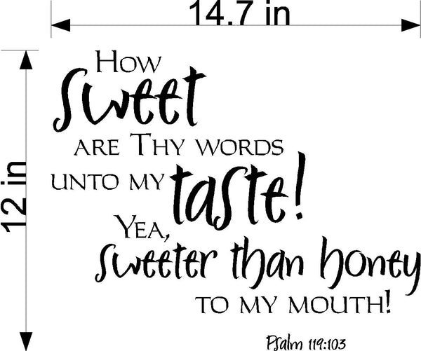 How sweet are these words Wall Stickers Decal Graphic Home Decor