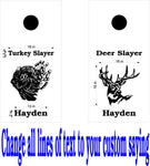 StickerChef Deer Turkey Hunting Cornhole Board Vinyl Decal Sticker