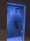Ocean Dolphin Etched Glass Decals Shower Door Window Stickers SC304