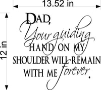 Dad Your Guiding Wall Stickers Decal Graphic Home Decor