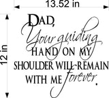 Dad Your Guiding Wall Stickers Decal Graphic Home Decor