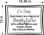 Our Family Circle Wall Stickers Decal Graphic Home Decor