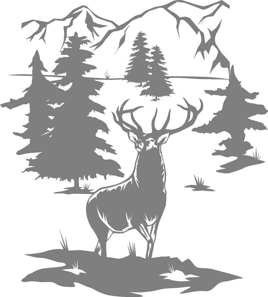 Deer Silhouettes Ceramic Decals Enamel Decal Fusible Decal Glass