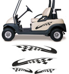 Checkered Flag Golf Cart Decals Accessories Go Cart Stickers GCC02