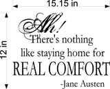 Nothing Like Staying Home Wall Decal Sticker  Cozy Home Decor