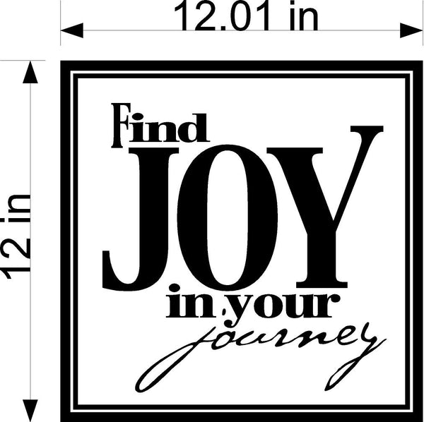 Find Joy In Your Journey Wall Stickers Decal Graphic Home Decor