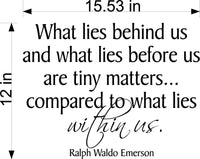 What Lies Behind Us And What Lies Before Us   Wall Stickers Decal Graphic Home Decor