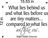 What Lies Behind Us And What Lies Before Us   Wall Stickers Decal Graphic Home Decor