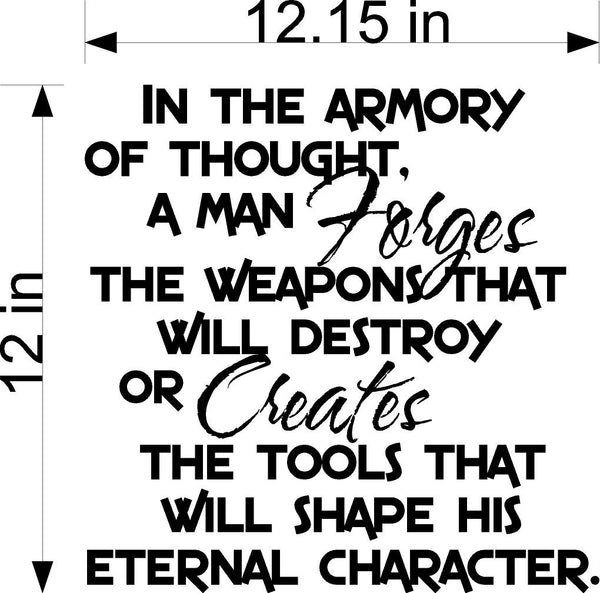 In The Armory Of Thought Wall Stickers Decal Graphic Home Decor
