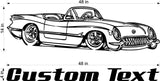 Slick Convertible WC08 Auto Car Wall Decals Stickers Man Cave Boys Room Décor