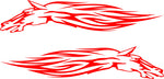 Horse Flames Fire Decals for Cars Trucks Boats Golf Carts Stickers