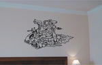 Alien Space Ship Car Wall Decal - Auto Wall Mural - Vinyl Stickers