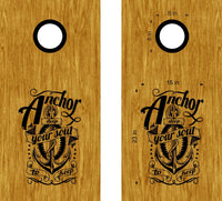 Anchor Deep Cornhole Board Decals Sticker Your Soul To Keep