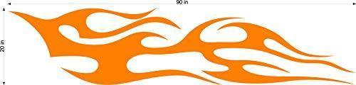Auto Truck Car Boat Side Flames Tribal Decal Sticker  TF011