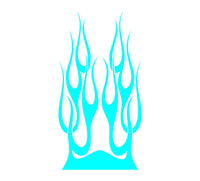 Auto Truck Car Hood Flames  Graphics Decals HH53