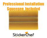 StickerChef Peacock Animal Cornhole Board Decals Stickers Both Boards