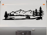 Bear Mountains RV Camper Replacement Decal Scene Trailer Stickers CT24