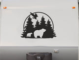 Bear Eagle Moon RV Camper Decals 5th Wheel Motor Home Replacement Decal Sticker